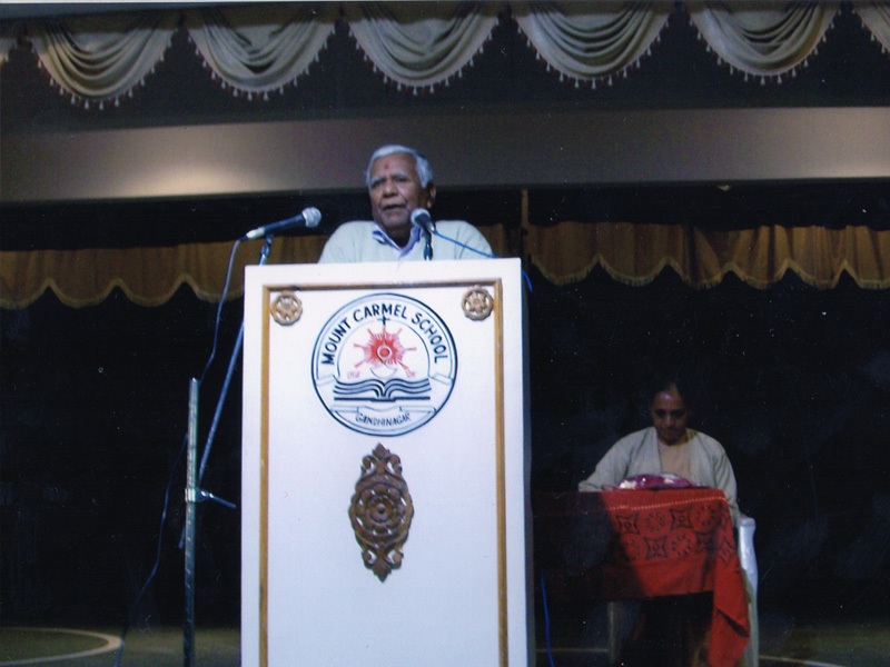 Addressing Teachers of Mount Carmel Gandhinagar Gujarat