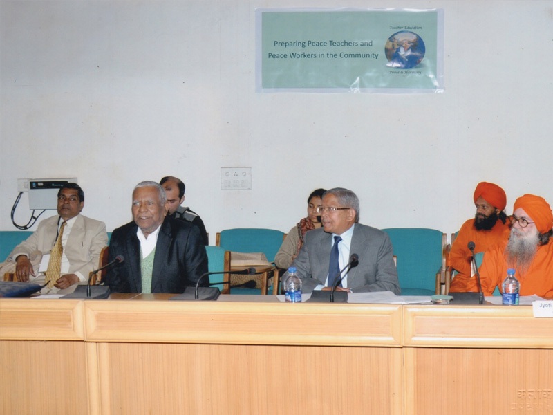 Addressing International seminar (seventeen countries) In Gandhi Memorial Hall Rajghat Delhi .