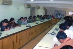 MR. Gupta addressing Teachers of SMC Surat