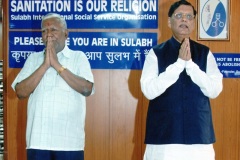 Prayer along with Dr. Bindeshar Pathak and gathering  Sulabh International, Delhi.